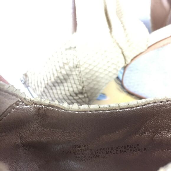 Isola Open Toe High Heels Size 7.5 Womens Cream Ankle Cuff Bootie Snake Textured - Picture 10 of 12